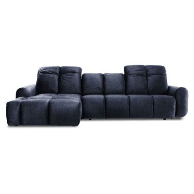 Canap&eacute; Tissu Angle gauche Bleu Anacapri - 3 Places - Bleu