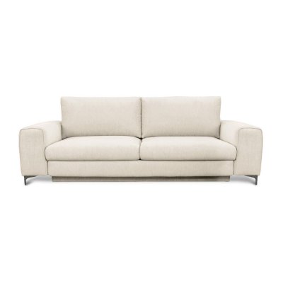  Canap&eacute; Tissu Droit Beige Fiesole - 3 Places