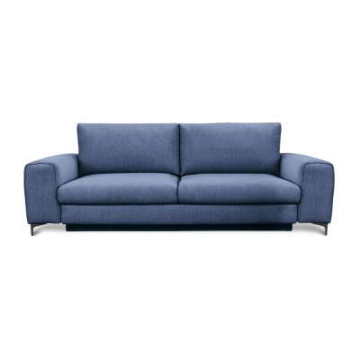  Canap&eacute; Tissu Droit Bleu Fiesole - 3 Places