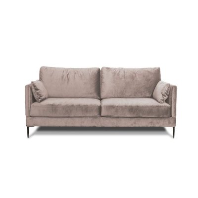  Canap&eacute; Velours droit Beige Splendido - 2 Places