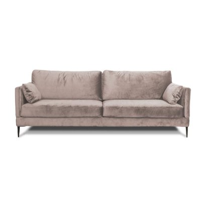  Canap&eacute; Velours droit Beige Splendido - 3 Places