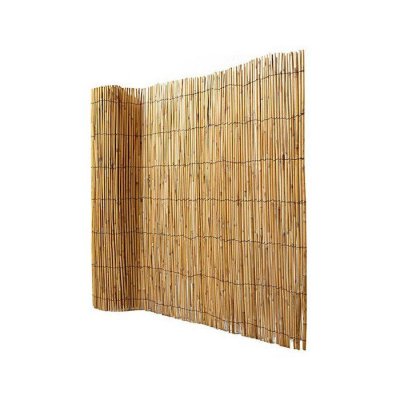 NATURE Canisse en bambou de couleur jaune gris&eacute;, H.1 x L.3 m