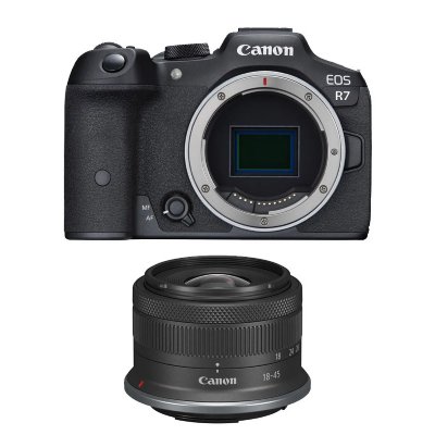CANON  appareil photo hybride eos r7 + rf-s 18-45mm f4.5-6.3 is stm