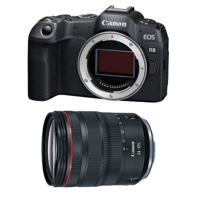 CANON  appareil photo hybride eos r8 + rf 24-105mm f/4l is usm