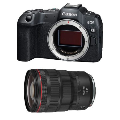 CANON  appareil photo hybride eos r8 + rf 24-70mm f/2.8 l is usm