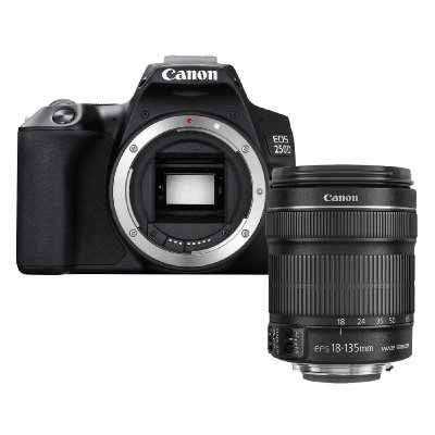 CANON  EOS 250D BLACK +18-135MM S