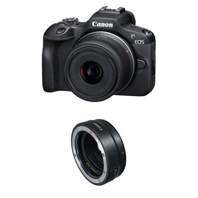CANON  EOS R100 + RF-S 18-45mm f/4.5-6.3 IS STM Garanti 3 ans + Bague EF-EOS R