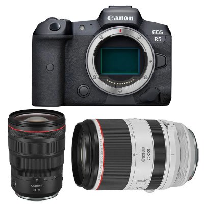 CANON  eos r5 + rf 24-70mm f/2.8 l is usm + rf 70-200mm f/2.8 l is usm