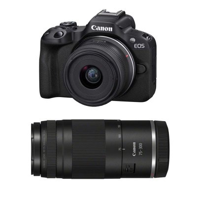 CANON  Eos R50 + RF-S 18-45mm f/4.5-6.3 IS STM + RF 75-300mm f/4-5.6