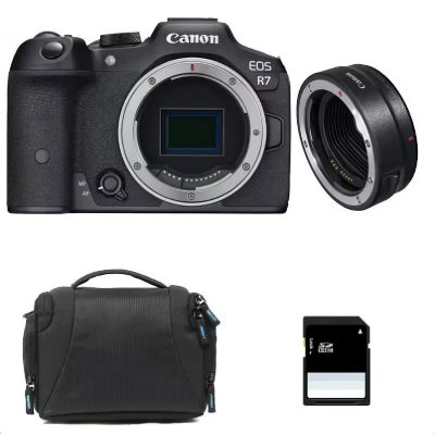 CANON  EOS R7 Garanti 3 ans + Sac + Carte SD 8 Go + Bague EF-EOS R