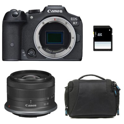 CANON  EOS R7 + RF-S 18-45mm F4.5-6.3 IS STM Garanti 3 ans + Sac + Carte SD 8 Go