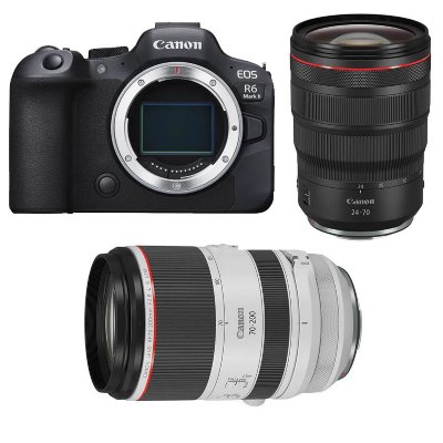 CANON  Hybride EOS R6 MARK II + RF 24-70mm f/2.8 L IS USM + RF 70-200mm f/2.8 L IS USM Garanti 3 ans