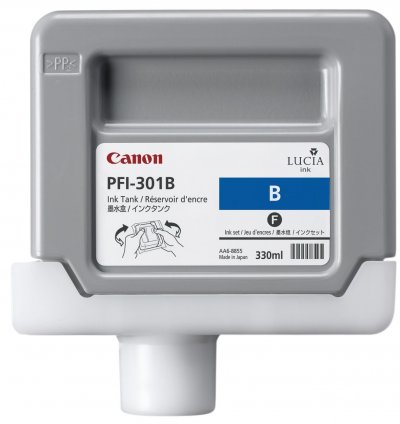CANON  PFI301 Cartouche Bleu 1494B001