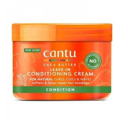 CANTU  BEURRE DE KARITE  - Cr&egrave;me Apr&egrave;s Shampoing Sans Rin&ccedil;age  - 340g