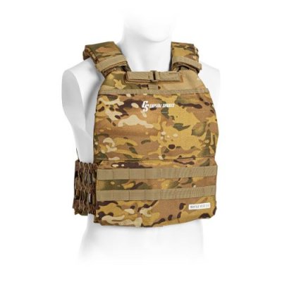 CAPITAL SPORTS  Battlevest 2.0 Gilet lest&eacute; : 2 plaques de poids de 4kg