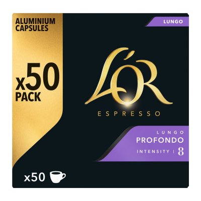 L OR Capsules de caf&eacute; L'Or Espresso Lungo Profondo - Bo&icirc;te de 50
