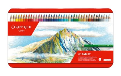 CARAN D ACHE Caran D&rsquo;ACHE - Ensemble de 80 crayons Pablo (Import&eacute; du Japon)