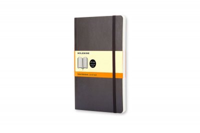 MOLESKINE Carnet classique grand format lign&eacute;  Couverture souple Noir