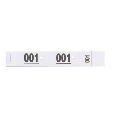 EXACOMPTA Carnet de 50 tickets vestiaire blancs - Lot de 20 - 