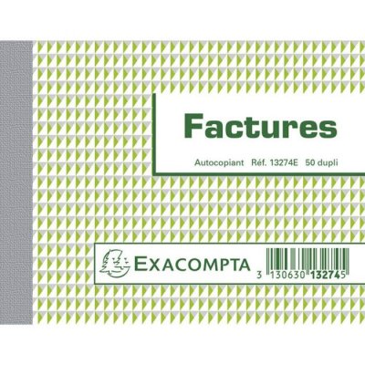 EXACOMPTA Carnet de facture dupli - 1327E -  - 10,5 x 13,5 cm