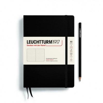 LEUCHTTURM1917 Carnet De Notes A5 14,5 X 21 Cm Pointill&eacute; Noir