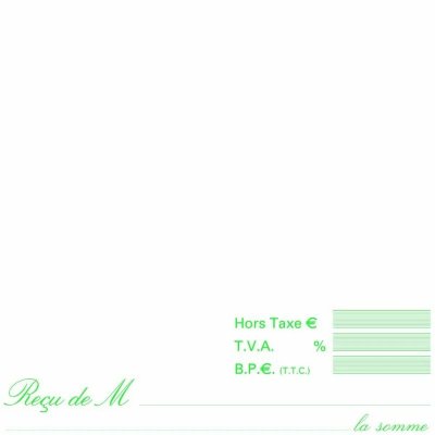 EXACOMPTA Carnet de re&ccedil;u avec TVA dupli - 23172E -  - 10,5 x 18 cm