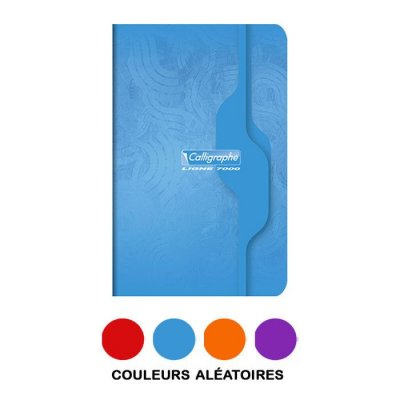 CLAIREFONTAINE Carnet piqu&eacute; - CALLIGRAPHE - 96 pages - Petits carreaux - 9 x 14 cm - Bleu