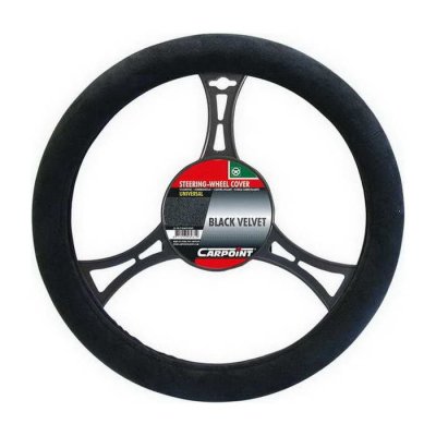 SERVICE BEST INTERNATIONAL Carpoint housse de direction su&egrave;de universel 37-39 cm noir