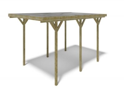 ALTANKA Carport, abri de voiture 3,04x5,12 m - 15,57 m2 - couverture PVC&nbsp;