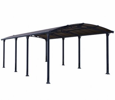 PALRAM Carport Arcadia 8500 , aluminium et polycarbonate, 863 x 359 cm