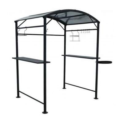 HABRITA Carport barbecue acier gris anthracite