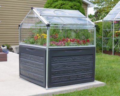 PALRAM Carr&eacute; potager Plant Inn  Longueur : 1.18 m, Largeur : 1.18 m