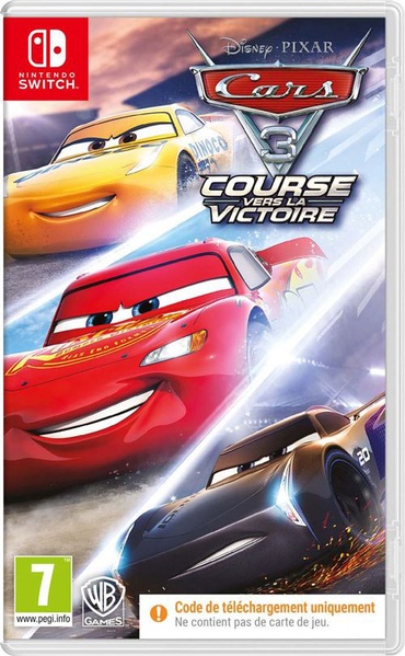 WARNER BROS. GAMES Cars 3 Course vers la Victoire Code in a Box Nintendo Switch 