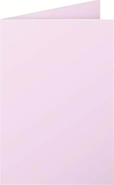 POLLEN Carte 210g pli&eacute;e 110x155 rose drag&eacute;e pqt 25