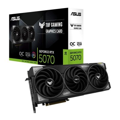 ASUS Carte graphique  TUF Gaming GeForce RTX 5070 OC 12 Go GDDR7 Reflex 2 RTX AI DLSS4
