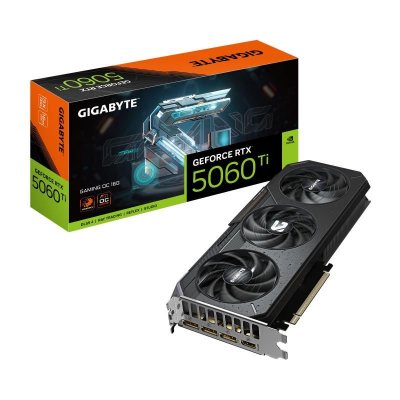 GIGABYTE Carte graphique  GeForce RTX 5060 Ti GAMING OC 16 Go GDDR7 Reflex 2 RTX AI DLSS4