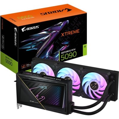 GIGABYTE Carte graphique  GeForce RTX 5090 AORUS XTREME WATERFORCE 32 Go GDDR7 Reflex 2 RTX AI DLSS4