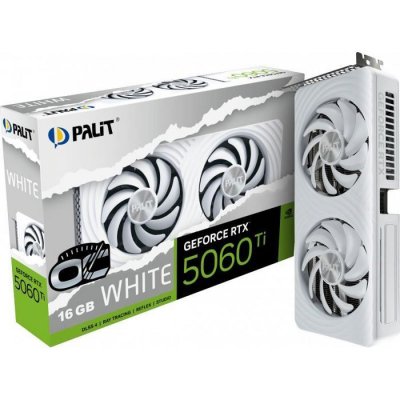 PALIT Carte Graphique -  - RTX 5060 Ti White OC - 16GB - Blanc - OC