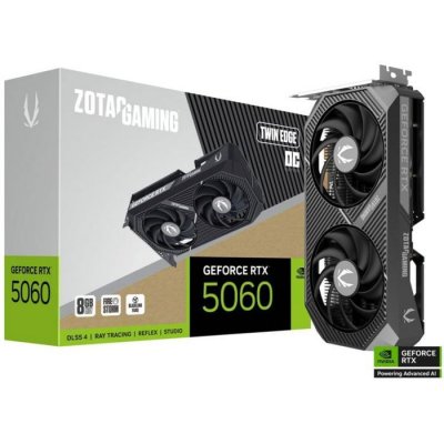 ZOTAC Carte graphique  GAMING GeForce RTX 5060 Twin Edge OC 8 Go GDDR7 Reflex 2 RTX AI DLSS4