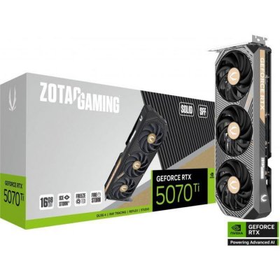 Carte graphique ZOTAC GAMING GeForce RTX 5070 Ti SOLID SFF 16 Go GDDR7 Reflex 2 RTX AI DLSS4