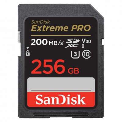 SANDISK Carte m&eacute;moire SD  Extreme Pro SDXC UHS-I U3 Class10 256 Go 