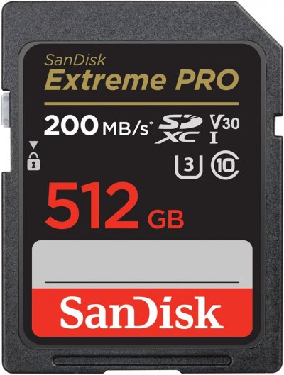 SANDISK Carte m&eacute;moire SD  Extreme Pro SDXC UHS-I U3 Class10 512 Go 