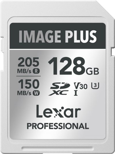 LEXAR Carte m&eacute;moire SDXC  Image Plus White UHS-I V30 U3 128 Go 