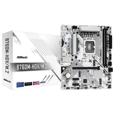 ASROCK Carte M&egrave;re  B760m-hdv/m.2 Ddr5 (intel Lga 1700) Micro Atx