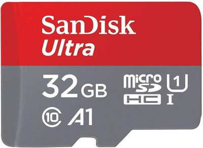 Carte Micro SD Sandisk Ultra microSDHC 32Go + SD adapteur