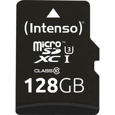 INTENSO Carte microSDXC  Professional 128 GB Class 10, UHS-I avec adaptateur SD 