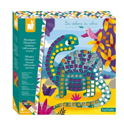 JANOD Cartes cr&eacute;atives Mosa&iuml;ques Dinosaures Les ateliers du calme
