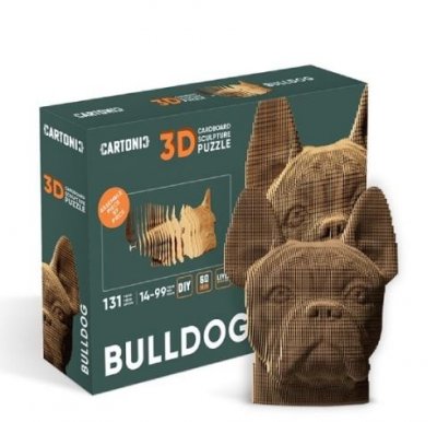 CARTONIC  - Puzzle 3D Bulldog - Naturel -