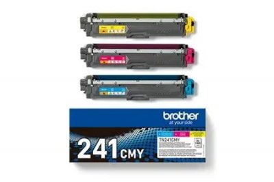 BROTHER Cartouche d'encre Brotcher TN241CMY Cyan, Magenta et Jaune 