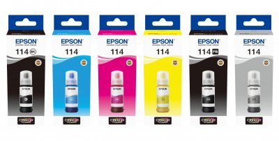 EPSON Cartouche d'encre couleur  Eco Tank 114 Jaune 